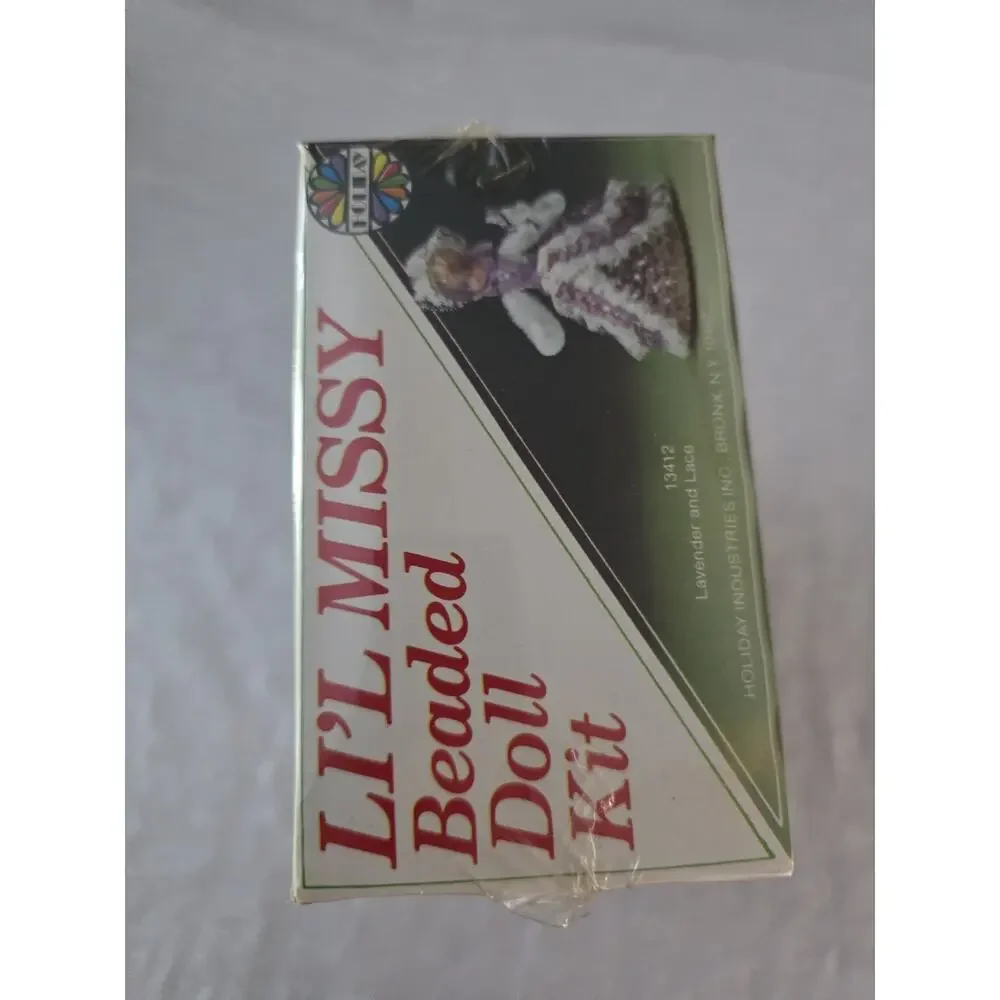 Walco Li'l Missy Beaded Doll Kit Sequin Vintage Lavender And Lace #13412